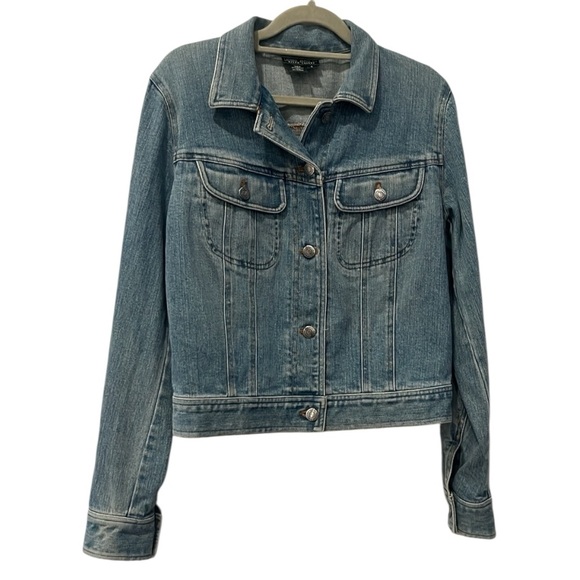 Lauren Jeans Co. Ralph Lauren Classic Denim Button Up Jacket Blue Size Small - Picture 1 of 9